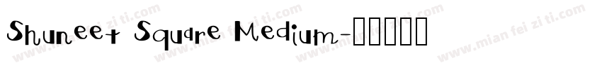 Shuneet Square Medium字体转换